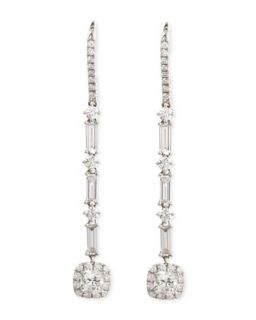 Deco 18k Gold Diamond Drop Earrings, 2.8 TCW   Maria Canale for Forevermark  