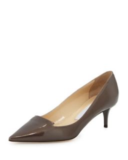 Allure Patent Pointed Toe Loafer Pump, Gray   Jimmy Choo   Gray (40.0B/10.0B)