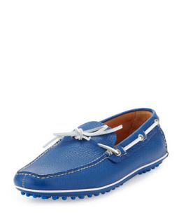 Mens Slip On Driving Shoe, Bright Blue   Car Shoe   Blue (11)