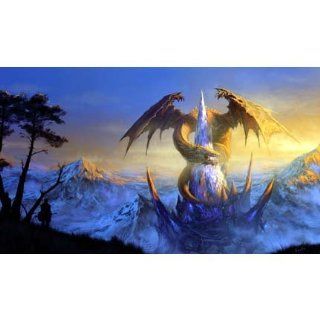 Artists of Magic Premium Playmats Dragon Castle w/Artwork by Randis Albion Toys & Games