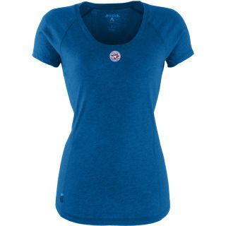 Antigua Toronto Blue Jays Womens Pep Shirt   Size: Large, Dk Royal/heather