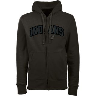 Antigua Cleveland Indians Mens Signature Full Zip Hooded Sweatshirt   Size: