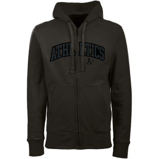 Antigua Oakland As Mens Signature Full Zip Hooded Sweatshirt   Size XXL/2XL,