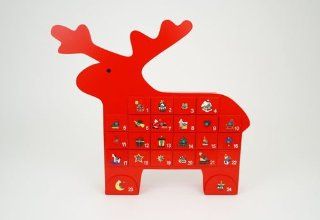 Red Reindeer Advent Calendar   Holiday Decor Advent Calendars