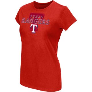 Touch By Alyssa Milano Womens Texas Rangers Rhinestone Logo T Shirt   Size: L,
