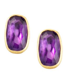 Murano 18k Amethyst Stud Earrings, 20mm   Marco Bicego   Purple (18k ,20mm )