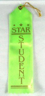 Star Student Award Special Achievement Award Ribbon Party Favor   Party Accessory   Decoration On Gold Chord by Amscan : Sports Award Medals : Sports & Outdoors