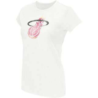 G III Womens Miami Heat Logo Short Sleeve T Shirt   Size: Xl, White