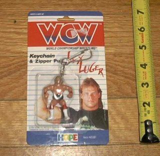 1991 Hope Industries, Inc. World Championship Wrestling, Inc. WCW LEX LUGER KeyChain & Zipper Pull Hope Item#45301: Toys & Games