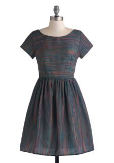 Beauty in the Air Dress in Dusk Stripes  Mod Retro Vintage Dresses