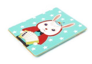 Rock Rabbit Xiaoji Folding Stand Protective Leather Case for the New Ipad 3/ipad 2/ipad 4 (Accordion): Computers & Accessories