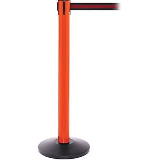 SafetyPro 300 Orange Retractable Belt Barrier with 16 Black/Red Belt