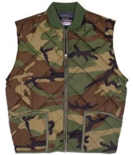 Camouflage Vests Urban Utility Quilted Camo Vest: Clothing