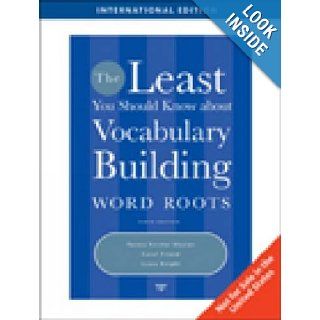 The Least You Should Know About Vocabulary Building: Word Roots: 9781439082546: Books