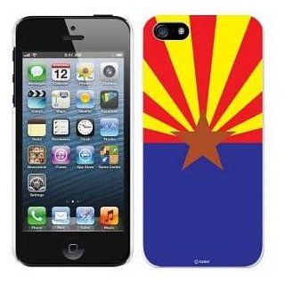 Iphone 5 High Quality Snap On Hard Skin Cover Case Shock Protector Tool less Install Arizona Flag 