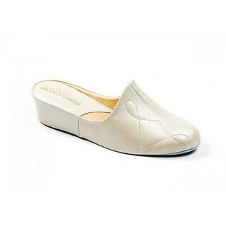 Relax Cream Dulcie Leather Slippers