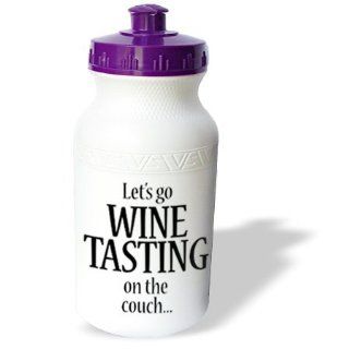 wb_163817_1 EvaDane   Funny Quotes   Lets go wine tasting on the couch. Wine Lovers.   Water Bottles  Sports & Outdoors