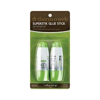 Bulk Buy: Therm O Web Adhesives Super Stick Permanent Glue Stick 2/Pkg 21 Grams Each (3 Pack)