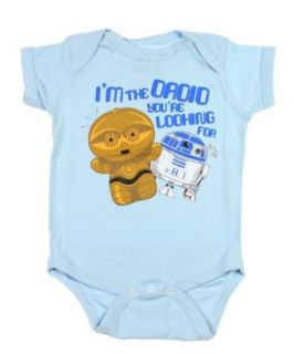 Star Wars I'm The Droid Your Looking For R2D2 C3P0 Snapsuit Bodysuit one piece Snapsuit: Clothing