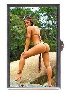 Native American Pin Up HOT Butt! Guitar Pick or Pill Box USA Made: Health & Personal Care