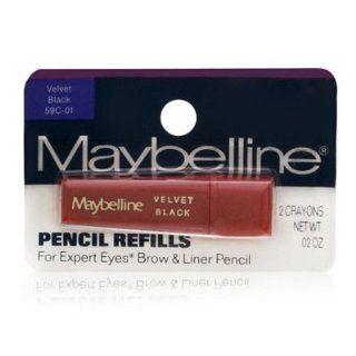 Maybelline Expert Eyes Brow & Liner Pencil Refill Velvet Black : Eyebrow Makeup : Beauty