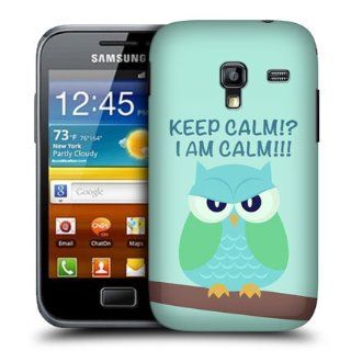 Head Case Designs Green Wing Mean Owl Hard Back Case Cover For Samsung Galaxy Ace Plus S7500: Cell Phones & Accessories