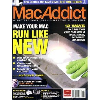 MacAddict October 2005 w/CD Make Your Mac Run Like New: 12 Ways to Transform Your Mac Into a Lean Mean Screamin Machine, New iBooks and Mac Minis, Record Audio and Video with Quicktime Pro, Make Panoramic Photos, Power Your iPod With a 9 Volt Battery: Mac 