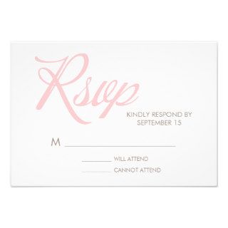 Zigzag Pattern Wedding Response Card