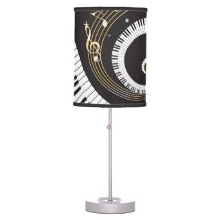 Swirling Piano Keys Desk Lamps