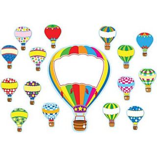 Carson Dellosa Hot Air Balloons Bulletin Board Set  Make More Happen at