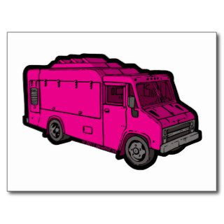 Food Truck: Basic (Pink) Postcard