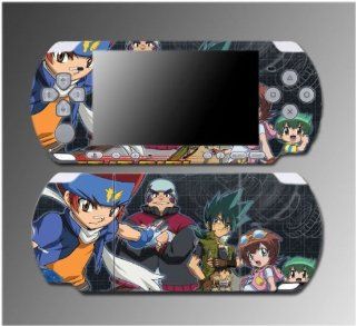 Beyblade Metal Might Fusion Fight Fury Game Vinyl Decal Sticker Cover Skin Protector #6 for Sony PSP Slim 3000 3001 3002 3003 3004 Playstation Portable: Video Games