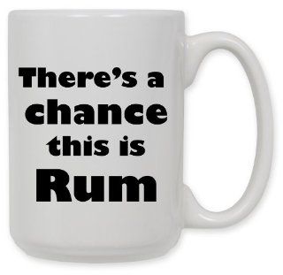 15 Ounce Ceramic Coffee Mug   Might be Rum: This May Be Rum Mug: Kitchen & Dining