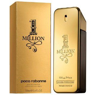Paco Rabanne 1 Million Eau de Toilette Spray for Men, 3.4 Fluid Ounce : One Million : Beauty
