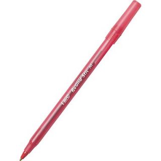 BIC Round Stic Ballpoint Pens, Medium Point, Red, Dozen  Make More Happen at