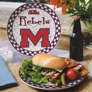 NCAA Ole Miss Rebels Gameday Ceramic Plate: Sports & Outdoors