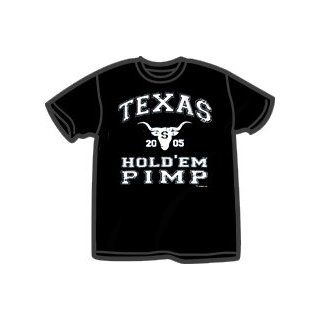 Texas Hold'em Pimp T Shirt Mens Small: Clothing