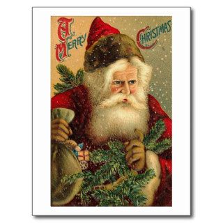 A Merry Christmas Vintage Santa Postcards