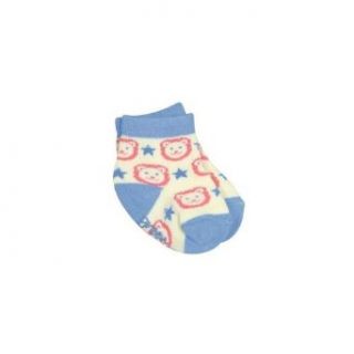 iPlay Organic Cotton Animal Print Socks   Blue Stars & Lions (6 18M): Clothing
