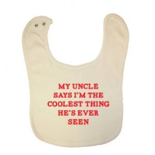So Relative! My Uncle Says I'm The Coolest Organic Baby Bib: Clothing