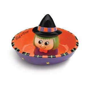 Whimsical Halloween Witch Chip And Dip Set Adorable Holiday Party Decor: Kitchen & Dining