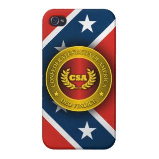 Confederate Gold  Ble Flag iPhone 4/4S Cover