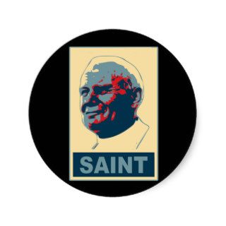 Pope John Paul II Pop Art SAINT Tshirt Sticker