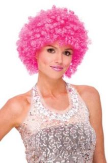 Glitter Fro Pink Afro Wig: Costume Wigs: Clothing
