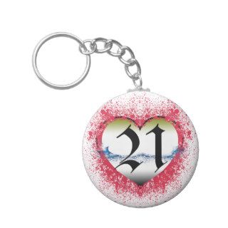 Gothic Heart 21st Key Chain