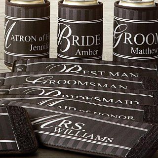 Personalized Mrs Coozie   Wedding Gifts: Cold Beverage Koozies: Kitchen & Dining