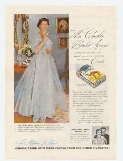 1954 Mrs Charles Brooks Armour Camel Cigarette Print Ad (3706)  