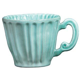 Vietri Incanto Aqua Stripe Mug: Kitchen & Dining