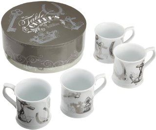 Rosanna Set of 4 Table Charms Mugs: Kitchen & Dining