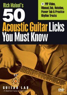 50 ACOUSTIC LICKS YOU MUST KNOW!: Various: Movies & TV